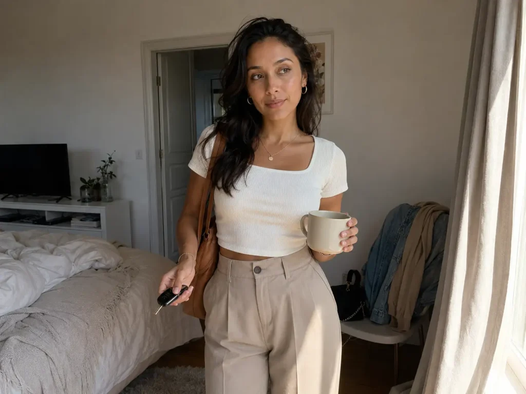 Ready for work a few minutes after applying self-tanner