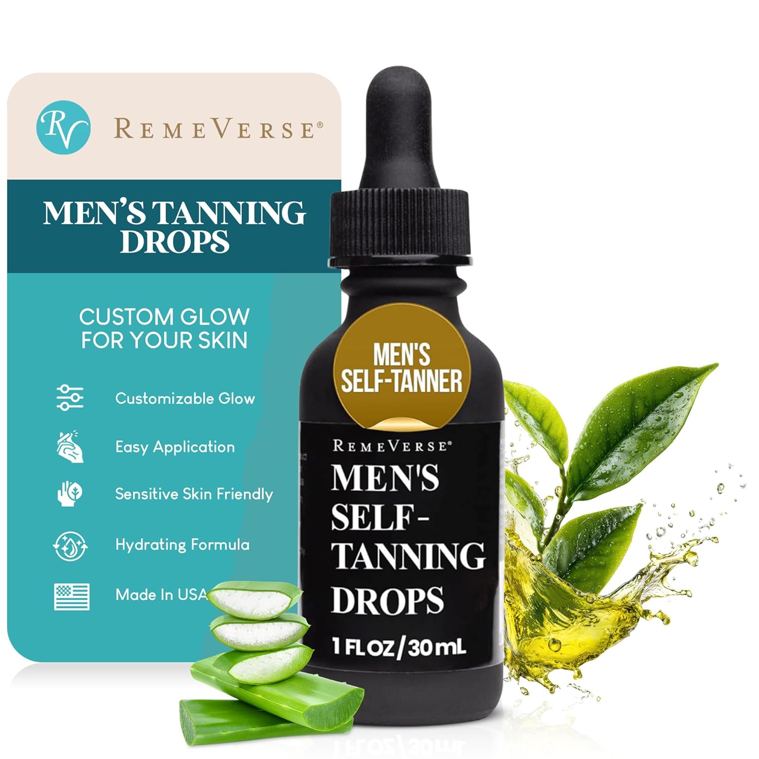 RemeVerse Men&rsquo;s Self-Tanning Drops