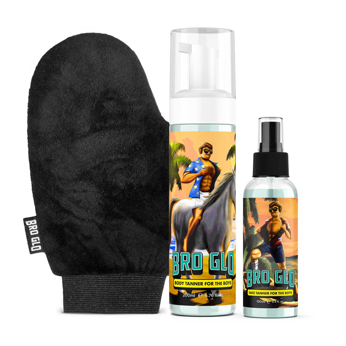 Bro Glo Self Tanner for Men Starter Bundle