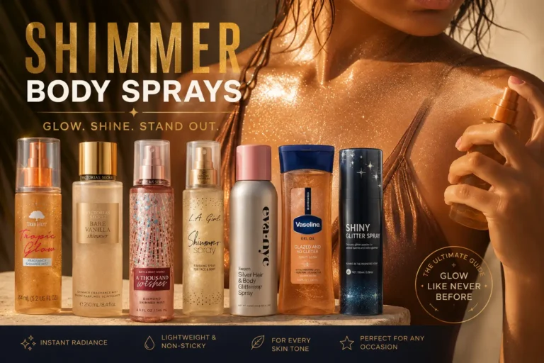 The Best Shimmer Body Sprays for glow tanning skin